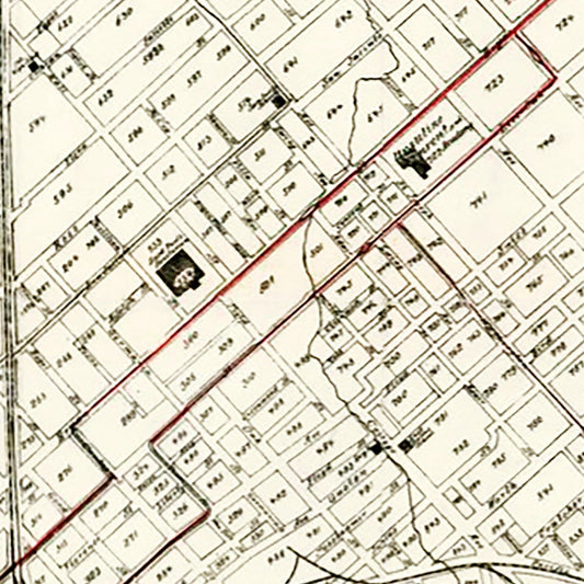 Vintage Map of Dallas, Texas, 1901