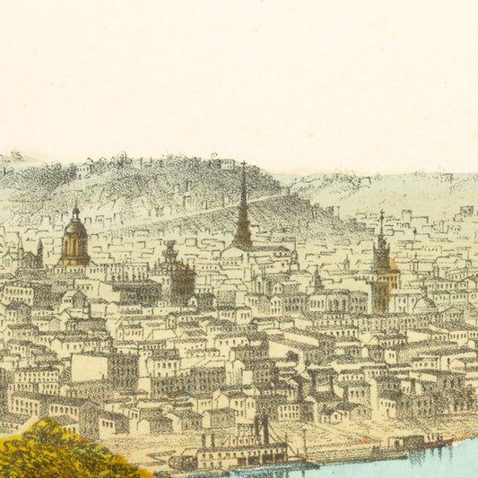 Vintage Map of Cincinnati, Ohio, 1867