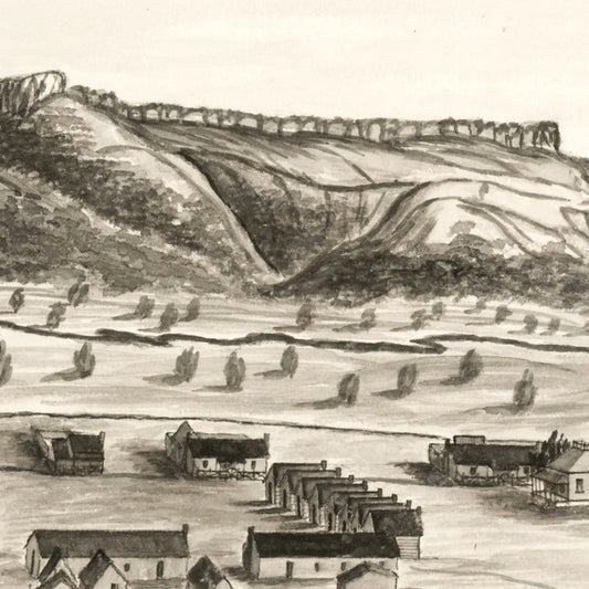 Vintage Map of Camp Apache, Arizona, 1876 | Wall Art