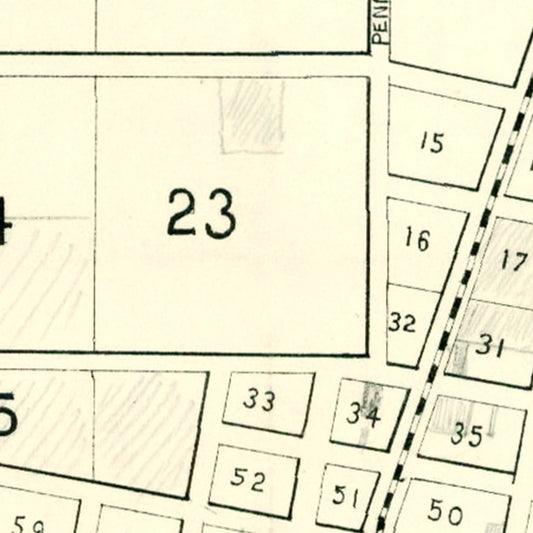 Vintage Map of Colton, California 1887