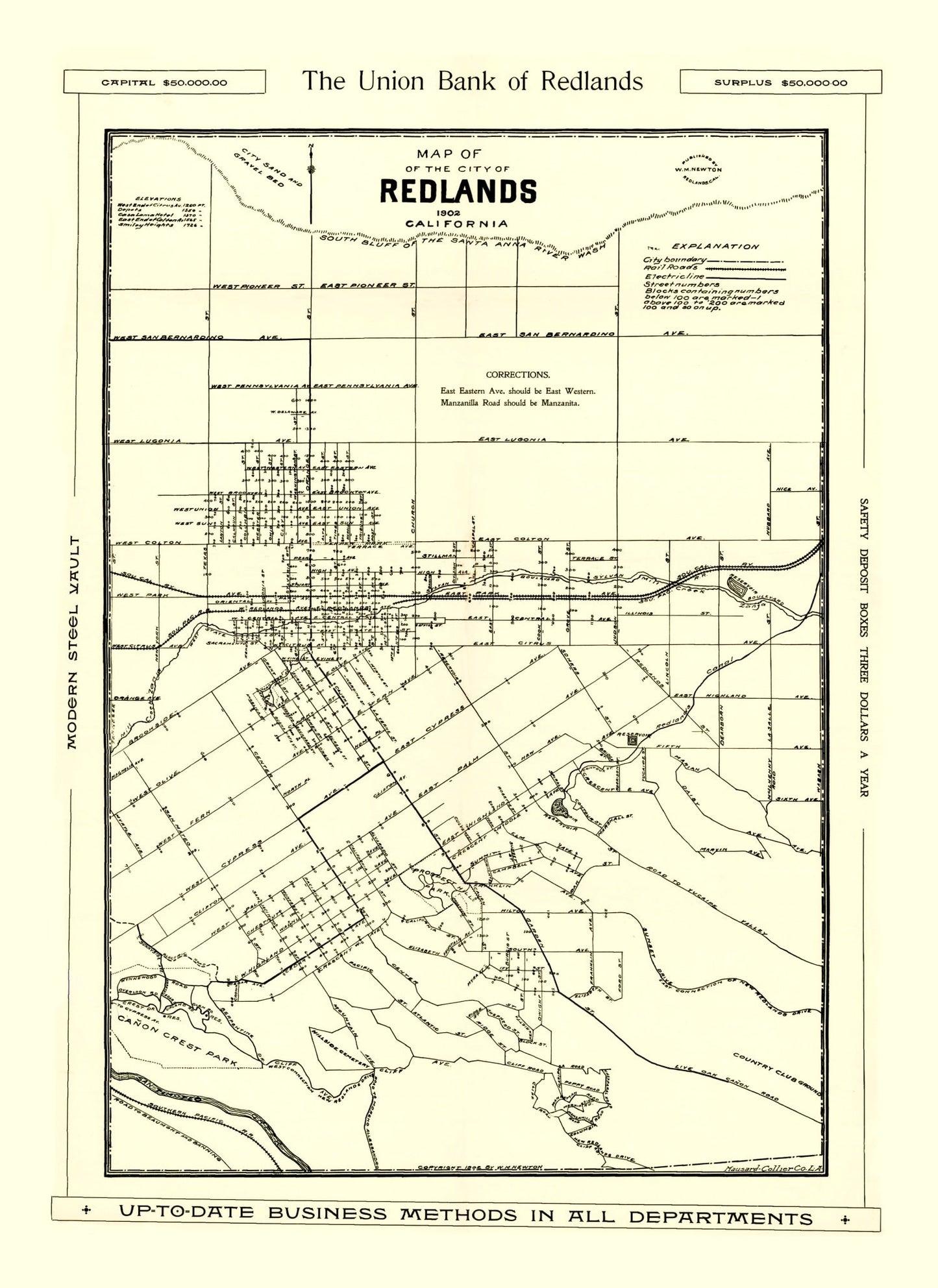 Vintage Map of San Jose, California, 1899