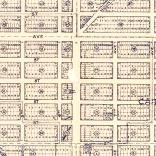 Vintage Map of Carmel-By-The-Sea, California, 1920