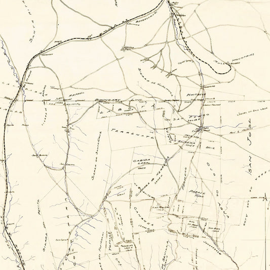 Vintage Map of Cochise County, Arizona, 1905