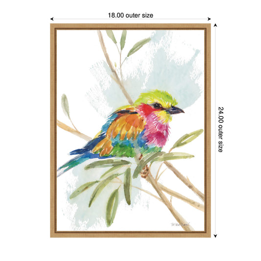 Bright Bird Framed Canvas Wall Art
