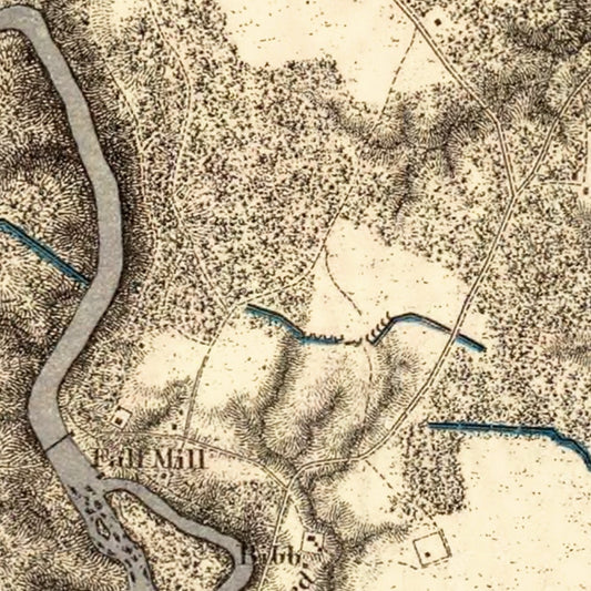 Vintage Map of the Battle of North Anna, 1869