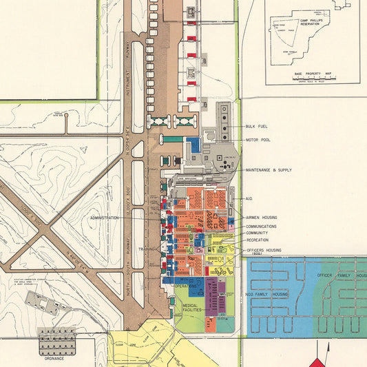 Vintage Map of Salina, Kansas, 1951 II