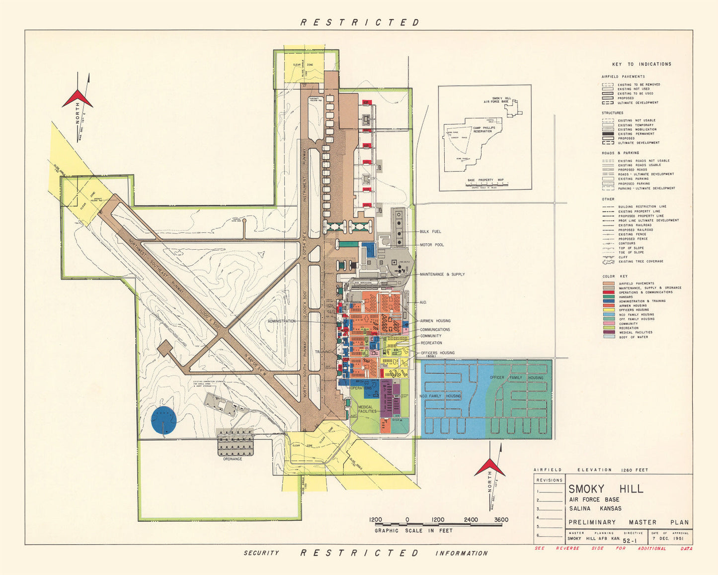 Vintage Map of Salina, Kansas, 1951 II
