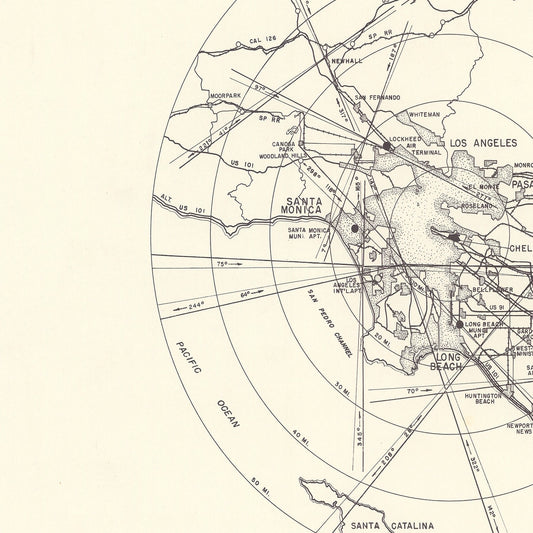 Vintage Map of Cheli Air Force Depot Vicinity, California 1952