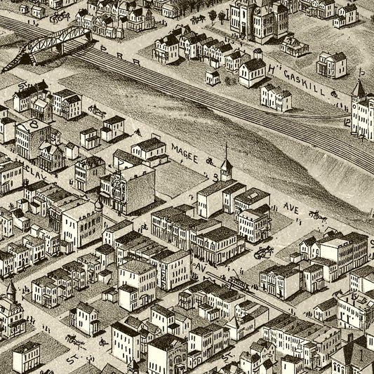 Vintage Map of Jeannette, Westmoreland County, Pennsylvania, 1897