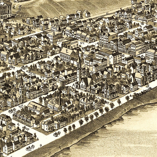 Vintage Map of Kittanning, Armstrong County, Pennsylvania, 1896