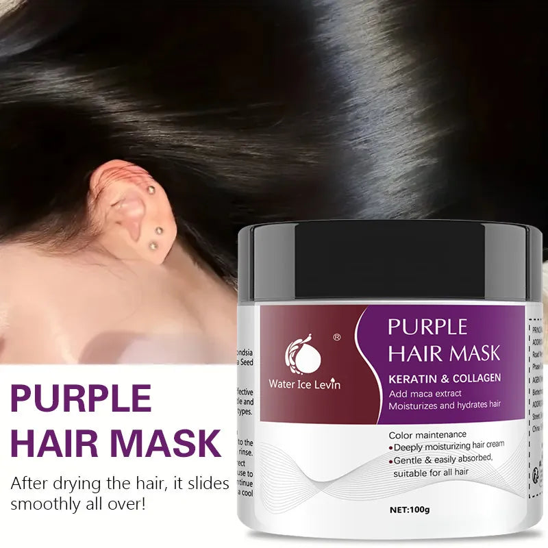 Soft hair with salon-fresh color after purple mask