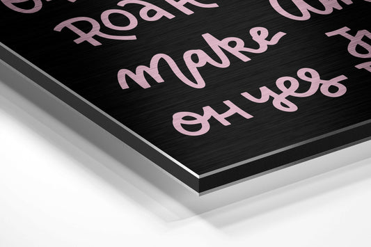Motivation Metal Wall Art