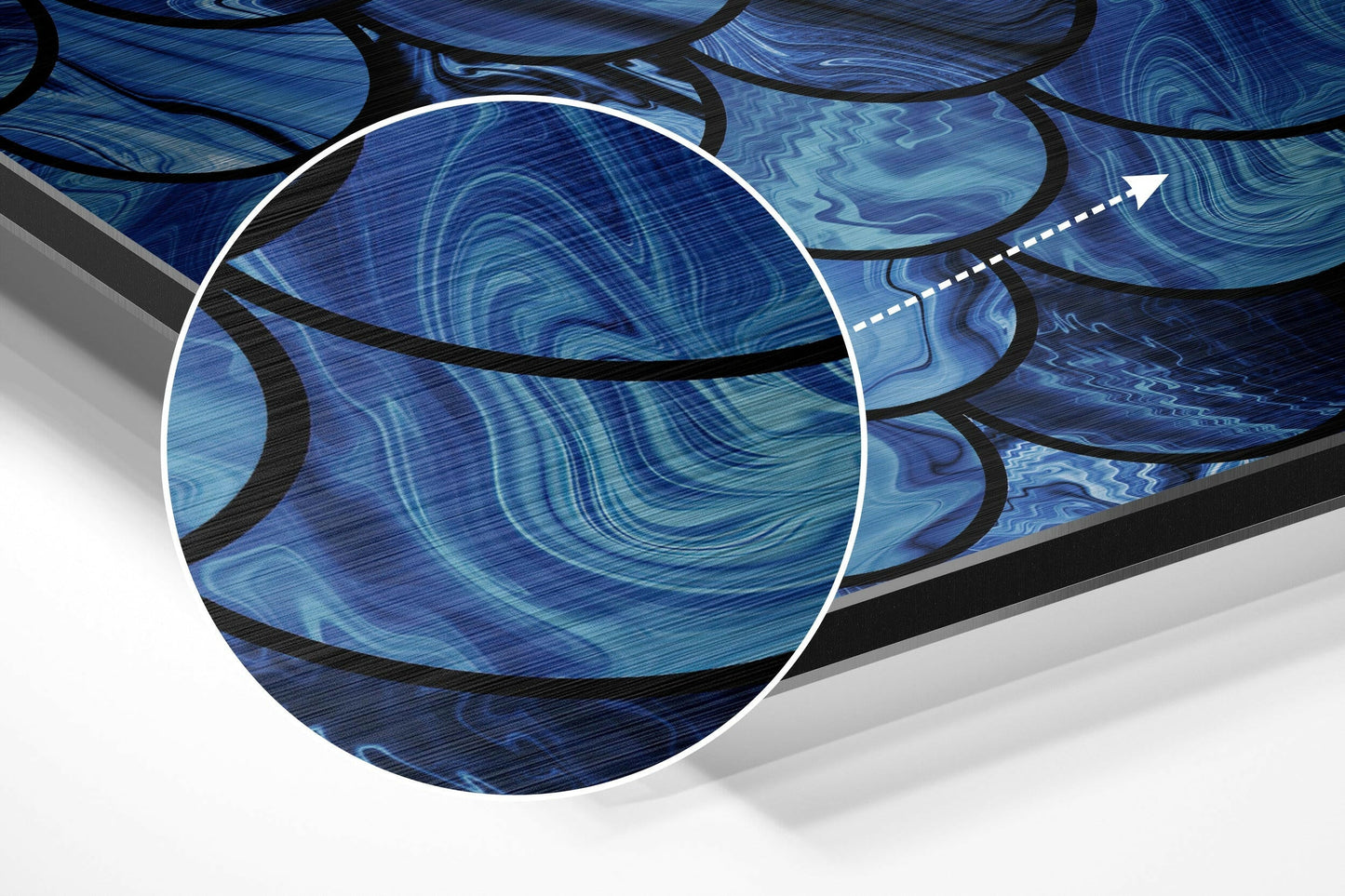 Blue Drops Metal Wall Art