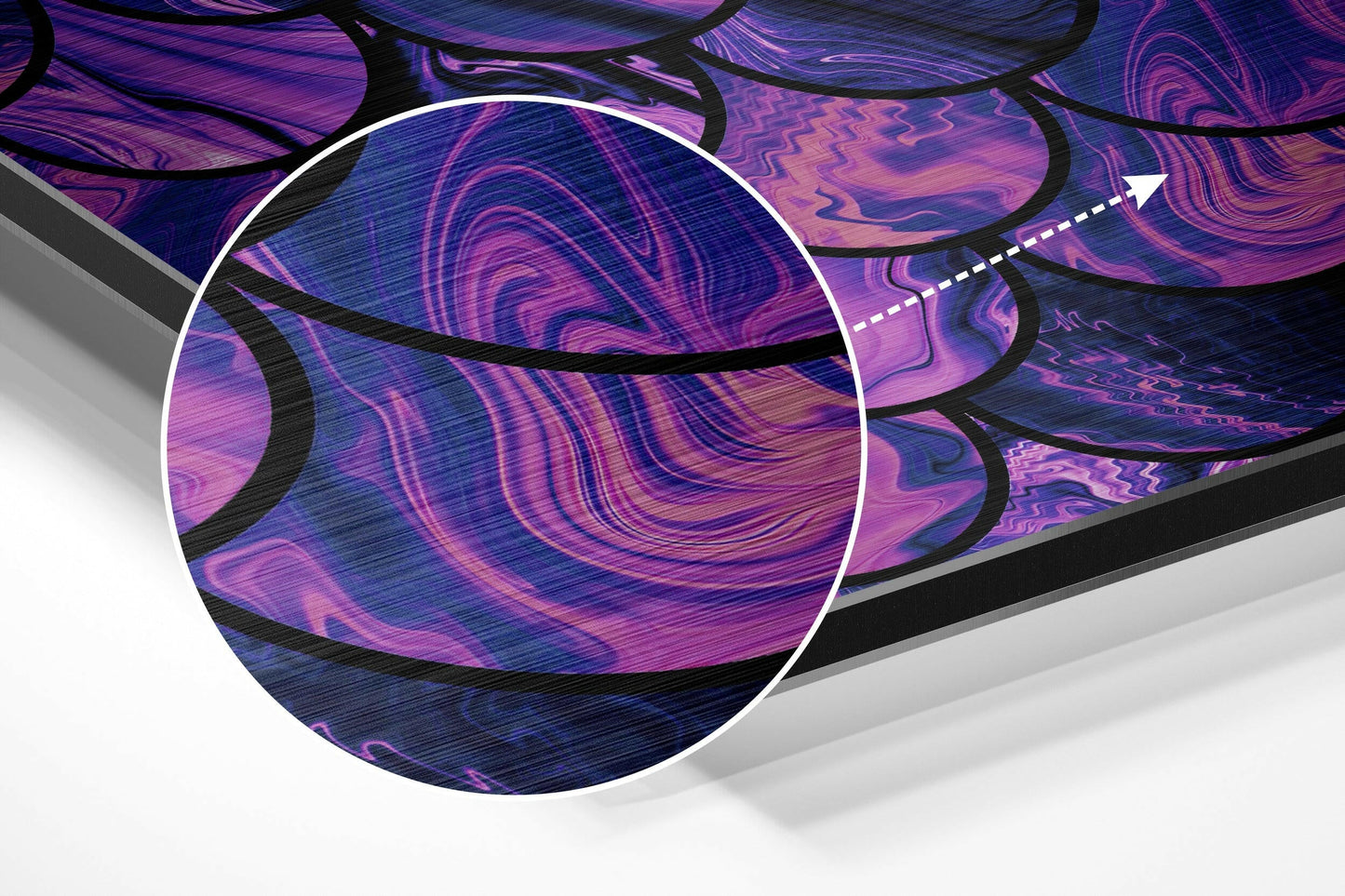 Purple Drops Metal Wall Art