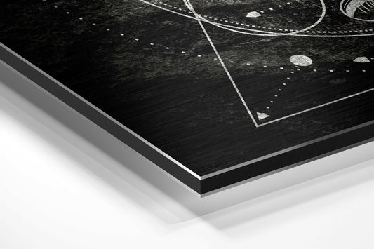 Lines of Space Metal Wall Art