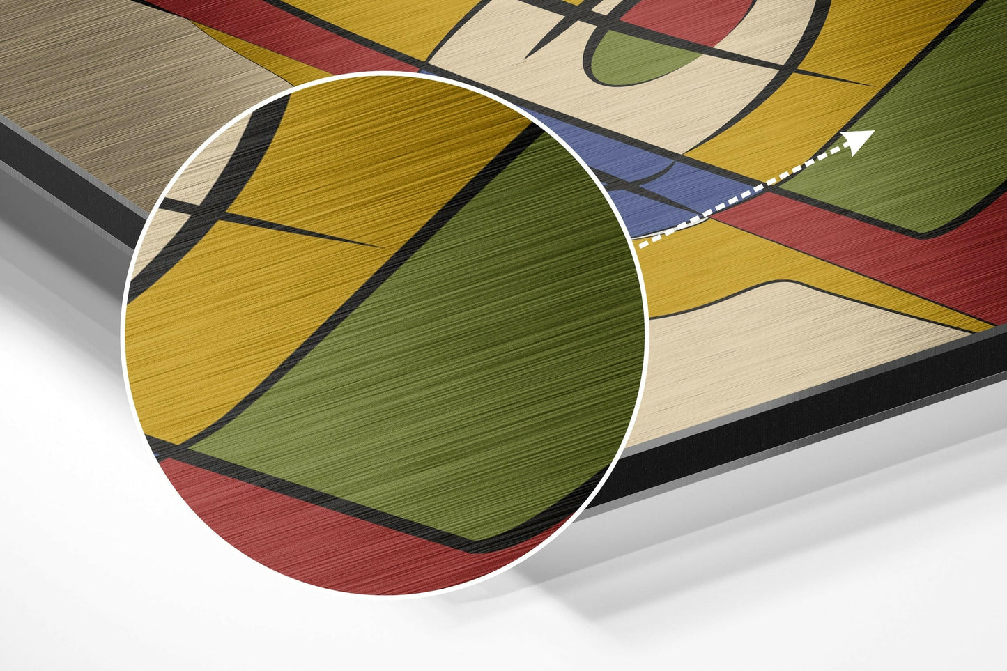 Geometric Cubist Figure Metal Wall Art
