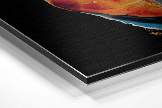 Dance of Orange Metal Wall Art