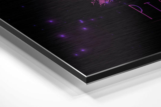 Magenta Chalk Pisces Zodiac Metal Wall Art