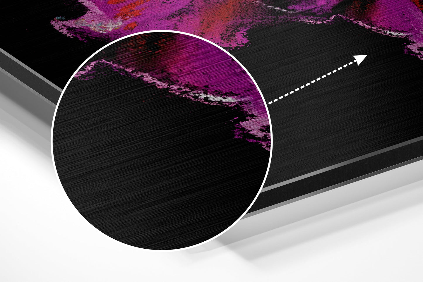 Magenta Peony Painting Metal Wall Art