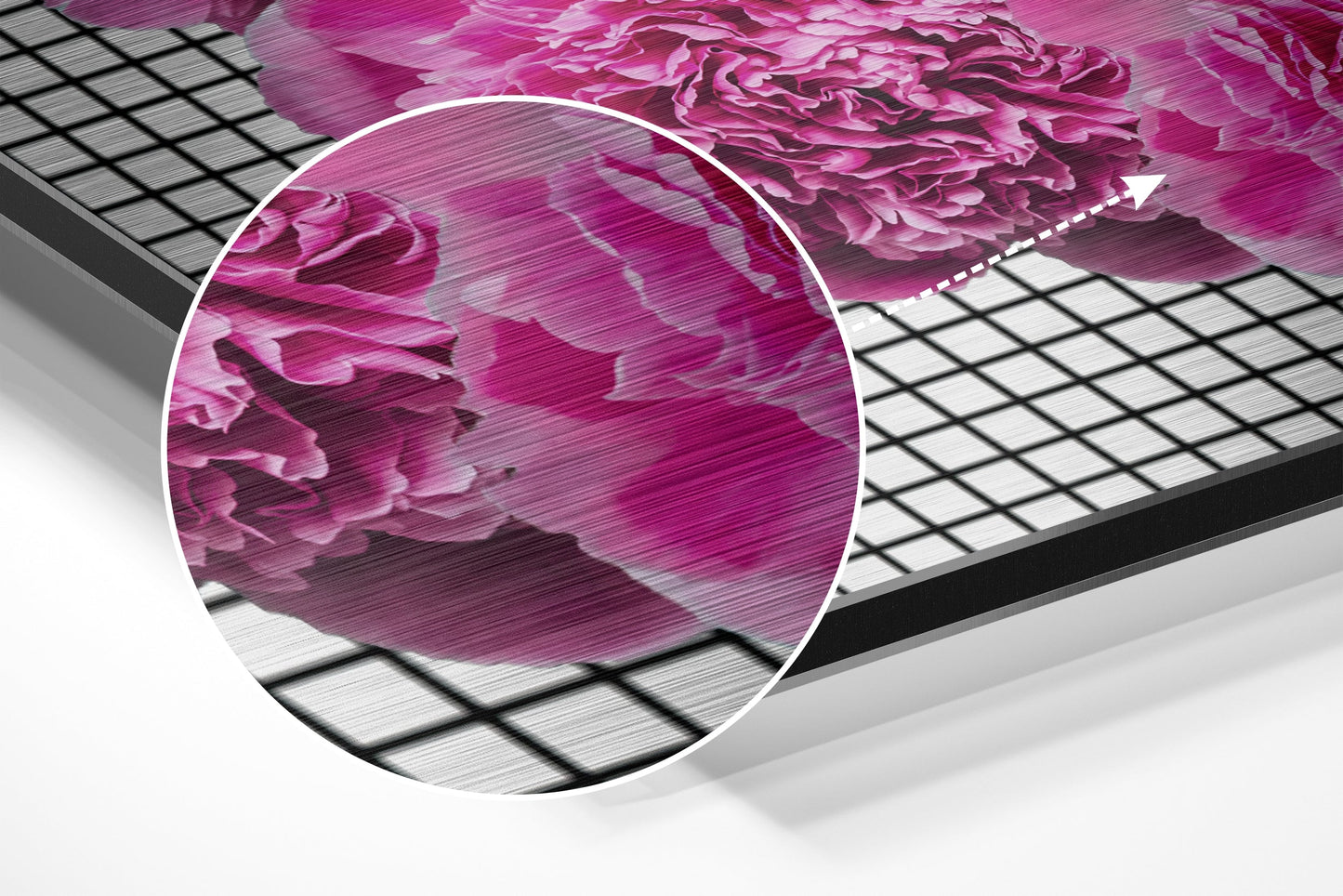 Pink Carnation Hands and Lips Metal Wall Art
