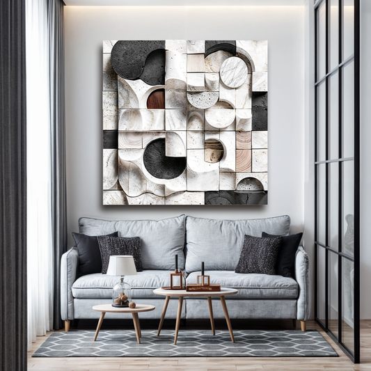 Abstract Black And White Wall Art
