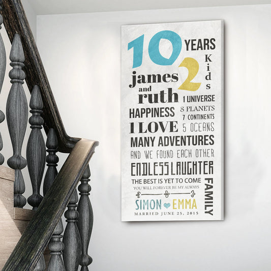 Journey Inspirational Quote Canvas Wall Art