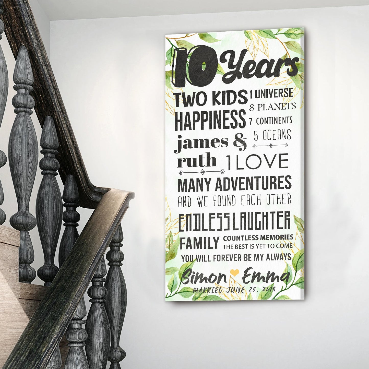 Journey Inspirational Quote Canvas Wall Art
