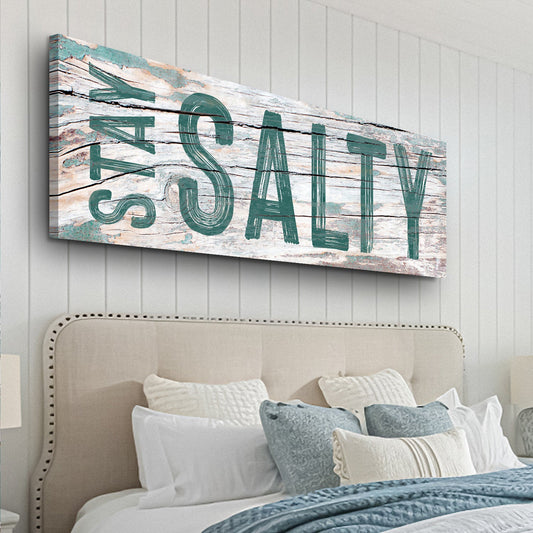 Stay Salty Beach House Canvas Wall Art