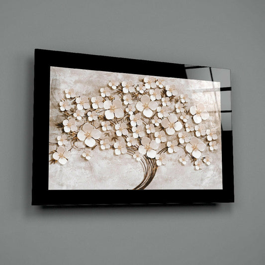 Blossom Tree of Life Glass Wall Art