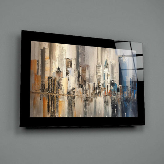 New York Skyline Glass Wall Art