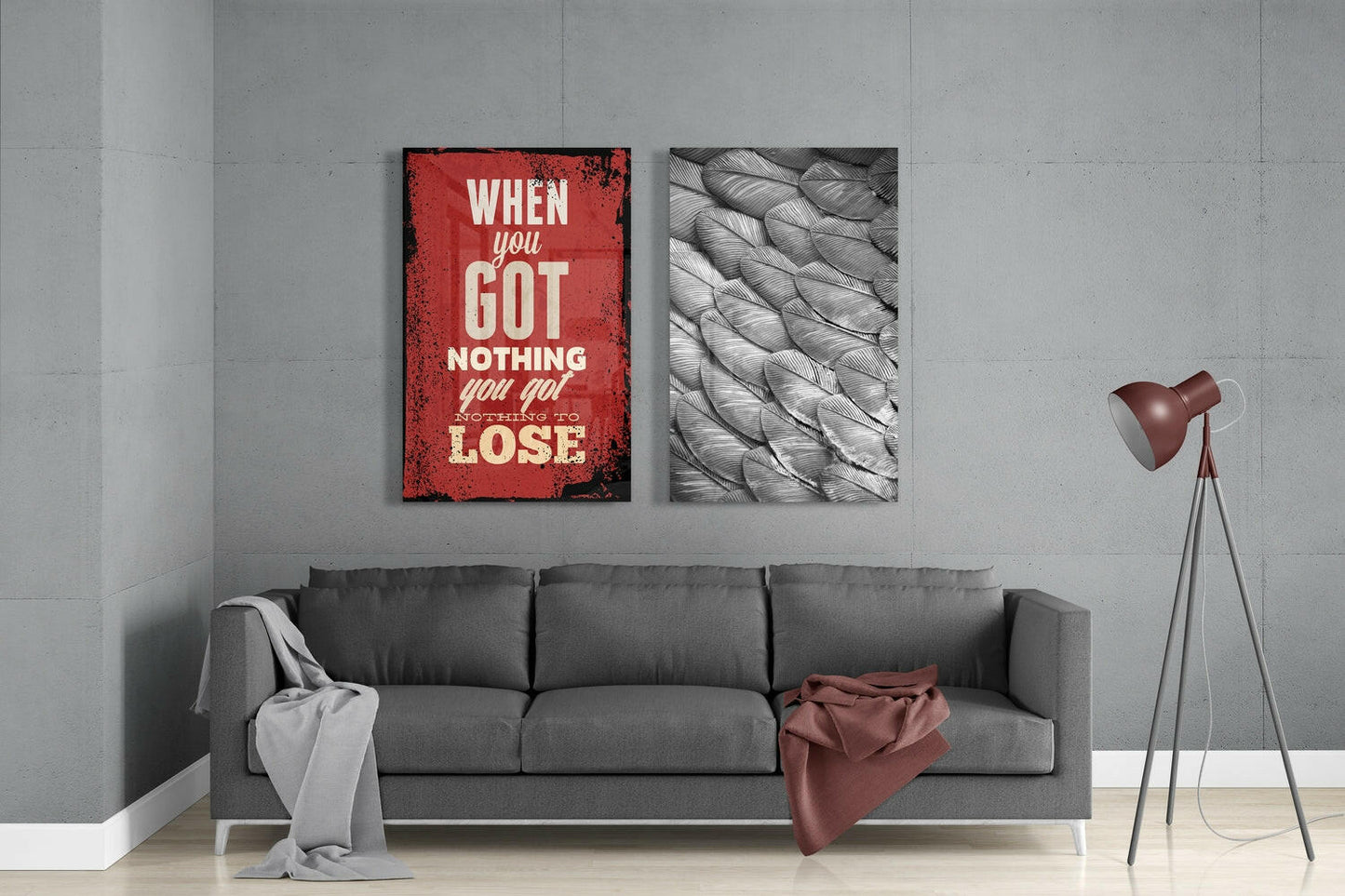 When You Got Nothing Glass Wall Art