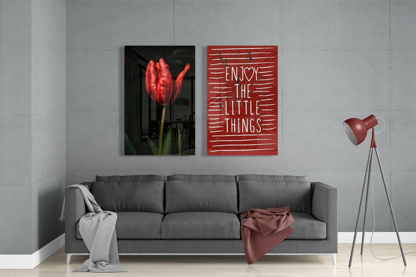 Enjoy the Little Things Glass Wall Art