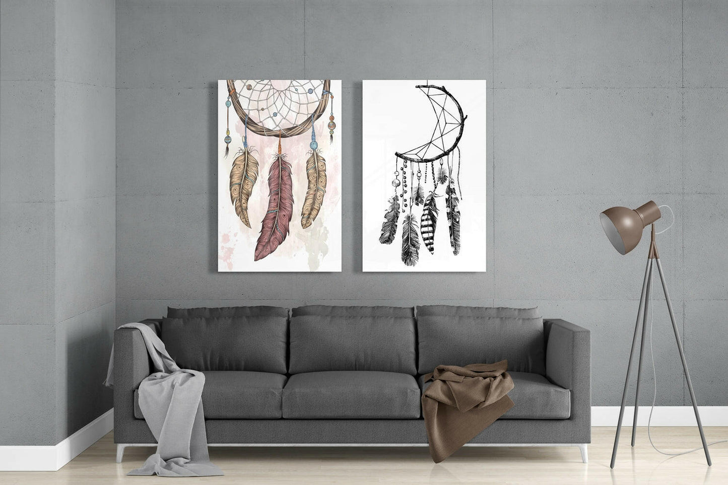 Dreamcatcher Glass Wall Art