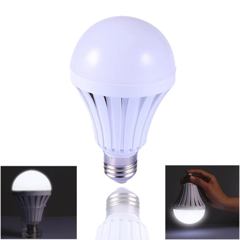 E27 emergency LED light bulb with battery backup