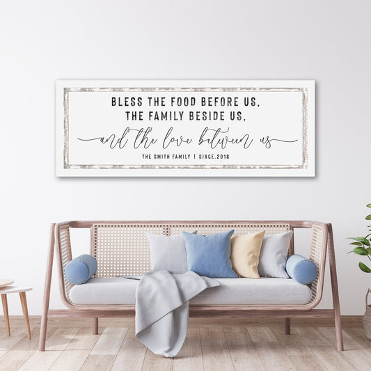 Personalized Family Name Canvas Sign Wall Art