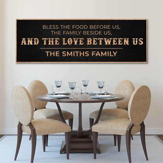 Personalized Family Blessing Canvas Sign Wall Art