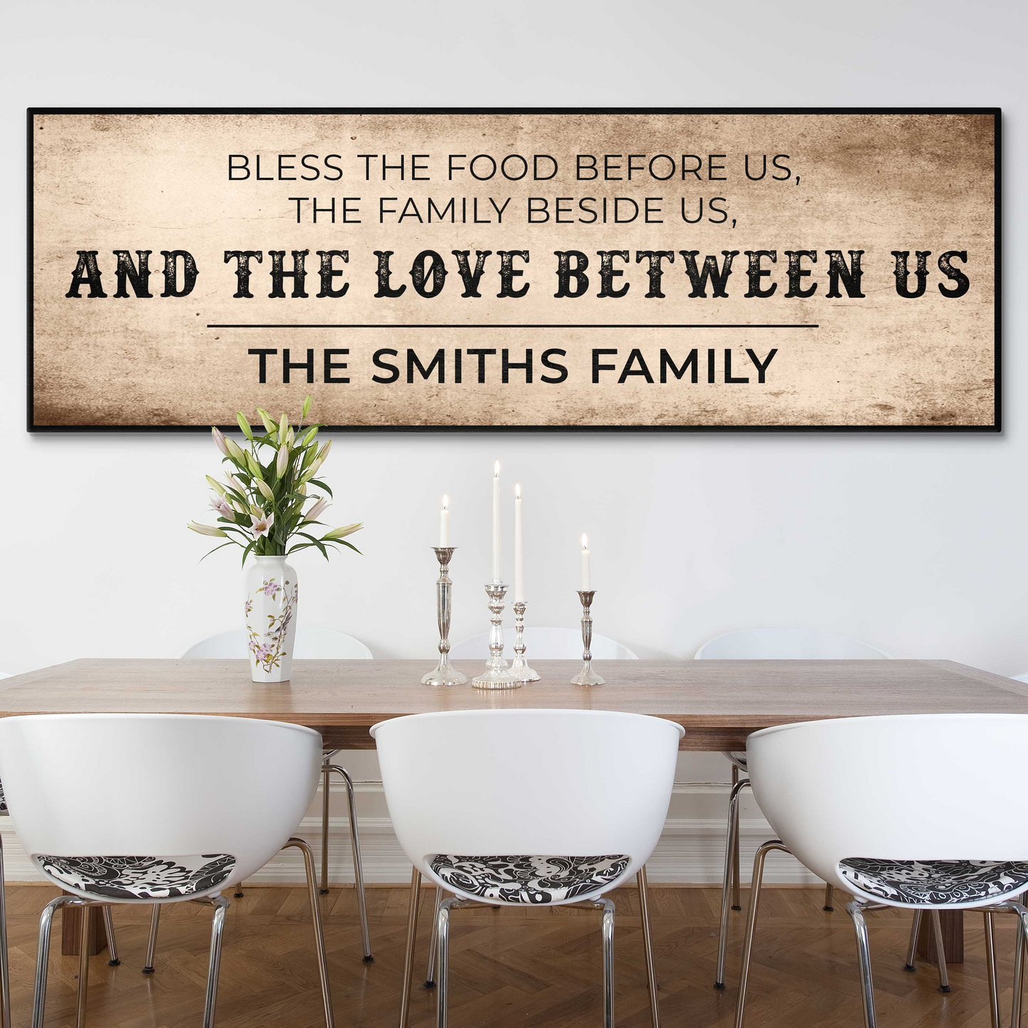 Personalized Family Blessing Canvas Sign Wall Art
