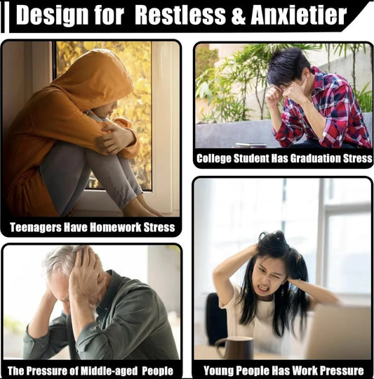 Four-key transparent fidget keychain for stress relief