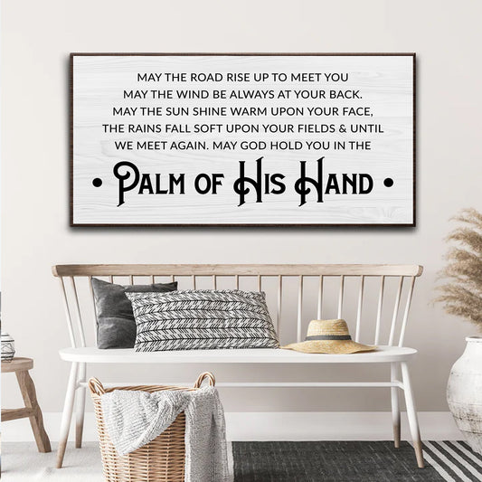 Irish Blessing Farmhouse Canvas Art Wide Format