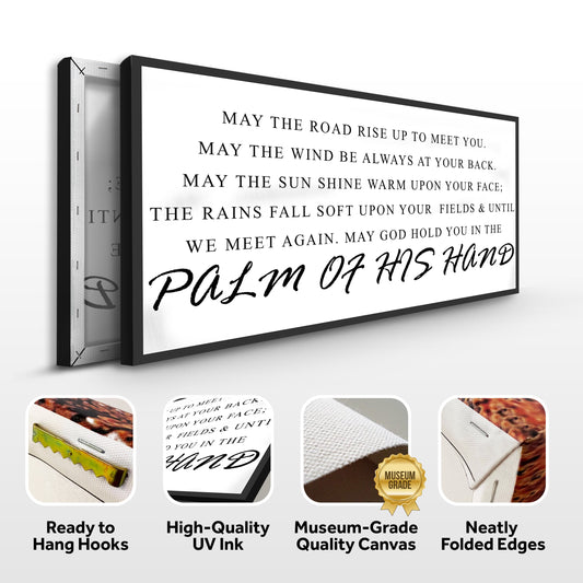 Irish Blessing Farmhouse Canvas Sign Wide Format