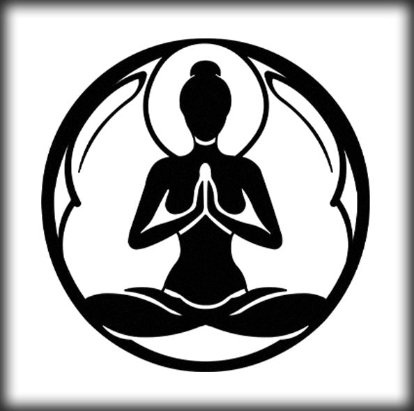 Yoga Pose Silhouette Metal Wall Art