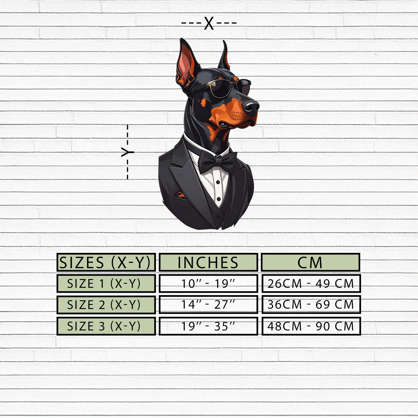 Gentleman Doberman Metal Wall Art