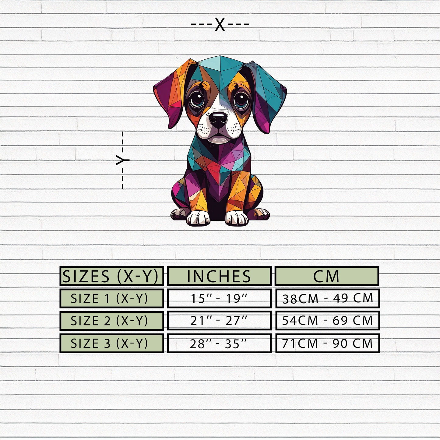 Geometric Puppy Metal Wall Art - Color Pop Dog Decor