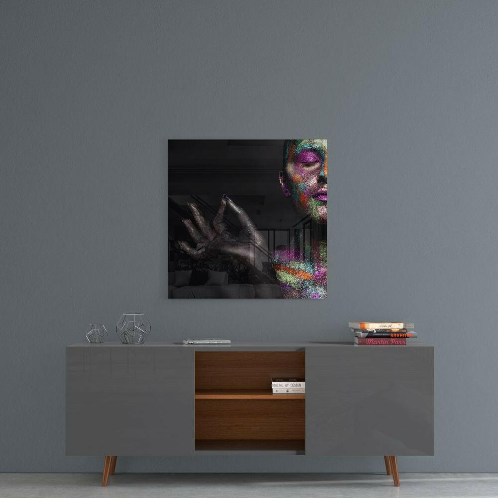 Women's Portrait Glass Wall Art