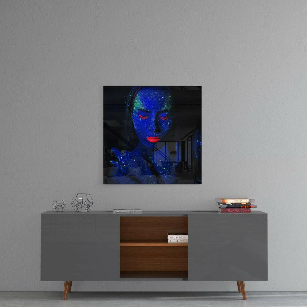 Women's Portrait Glass Wall Art