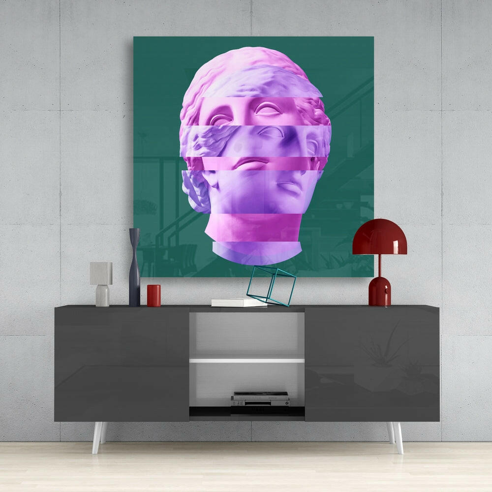 Sculpture Glass Wall Art