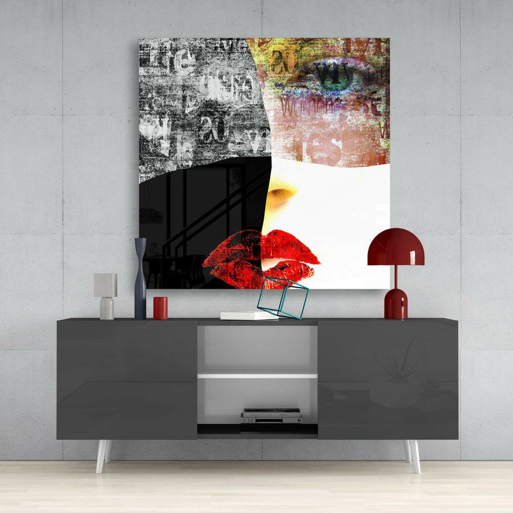 Abstract Pieces Glass Wall Art