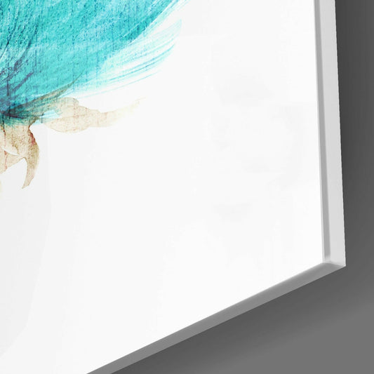 Floral Watercolor Glass Wall Art