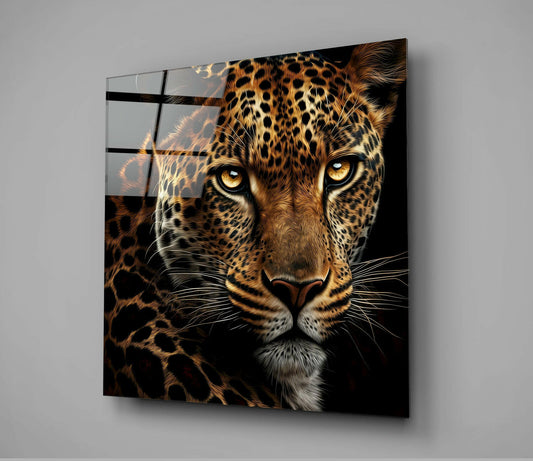 Leopard Glass Wall Art