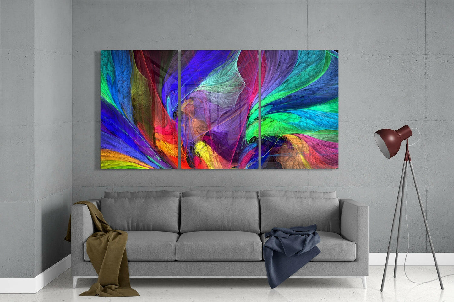 Dance of Colors Glass Wall Art